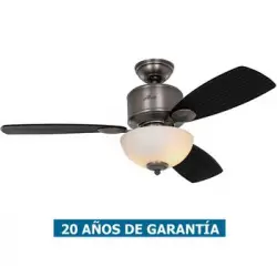 Ventilador De Techo Con Luz Hunter 50610 Kohala Bay Negro Mate/ Estaño