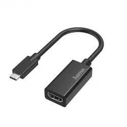 Adaptador - Hama 00200315, De USB-C a HDMI, Negro