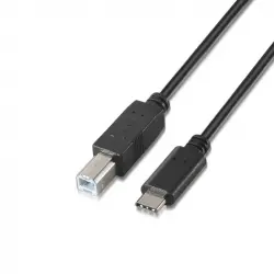 Aisens Cable USB-C 2.0 Macho a USB-B Macho 2m Negro