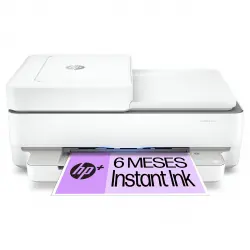 HP - Impresora Multifunción Envy 6432e, WiFi, USB, Color, 9 Meses De Impresión Instant Ink Con +, Doble Cara