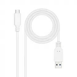 Nanocable Cable USB 3.1 a USB-C Macho/Macho Blanco 1.5m