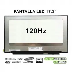 Pantalla Led De 17.3" Para Portátil Nv173fhm-nx1 1920x1080 120hz 40 Pines