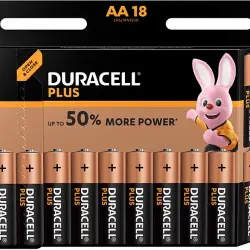 Pilas AA - Duracell Plus Power Alcalino 1.5V, Pack 18