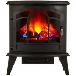 Purline CHE-390 Chimenea Eléctrica de Suelo con Mando 2000W