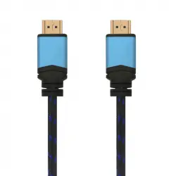 Aisens Cable HDMI 2.0 Premium 4K 60Hz 18Gps Macho/Macho 1m Negro/Azul