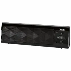 Altavoz Buetooth Autonomía 8 Horas Usb, Incluye Batería Recargable Y Cable Conexión Usb Negro Aeg Bss 4818