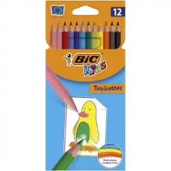 Bic Kids Tropicolors Caja 12 Lápices Colores Surtidos