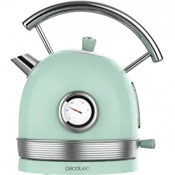 Hervidor de agua - Cecotec Thermosense 420 Vintage Light Green, 2200 W, 1.8 l, Green