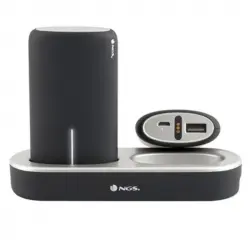 NGS Twin Peaks Doble PowerBank 5000 mAh con Base de Carga