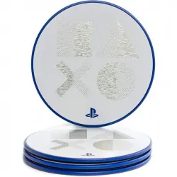 Paladone Set de 4 Posavasos de Metal PlayStation PS5