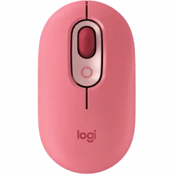 Ratón inalámbrico - Logitech POP, 4000 ppp, Óptico, Ambidiestro, Tecnología SilentTouch, SmartWheel, Multidispositivo, Multisistema, Rosa