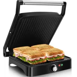 Sandwichera, Grill Y Máquina De Panini, 1800w Aigostar Calore