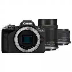 Canon EOS R50 24.2MP WiFi + Objetivo RF-S 18-45mm IS STM + Objetivo RF-S 55-210mm IS STM