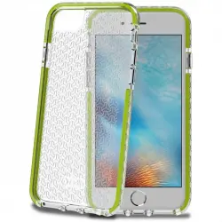 Celly Hexagon Funda Rugerizada Verde para Apple iPhone 7/8/SE 2020