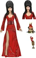 Figura NECA Elvira Mistress Of Dark Vestido rojo 20cm