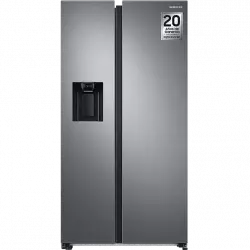 Frigorífico americano - Samsung SMART AI RS68CG852DS9EF, No Frost, 178 cm, 634l, Twin Cooling Plus, Dispensador de hielo & agua, WiFi, Inox