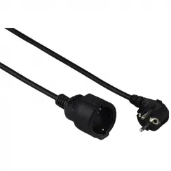 Hama Cable de Alimentación Alargador Schuko 10m Negro