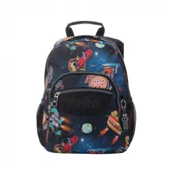 Mochila Escolar Totto Estampado Galaxia Tempera Multicolor