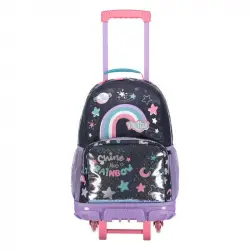 Mochila Escolar Totto Grande Ruedas Shainy Multicolor Multicolor