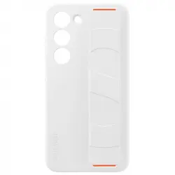 Samsung Silicone Grip Case Funda de Silicona con Agarre Blanca para Galaxy S23