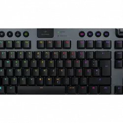 Teclado gaming - Logitech G915 TKL, Inalámbrico, Mecánico, LIGHTSPEED, Bluetooth, Negro