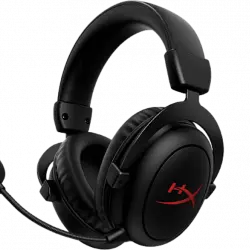 Auriculares gaming - HyperX Cloud Core Wireless, De diadema, Hasta 20 horas, Inalámbricos, Negro