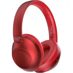 Auriculares inalámbricos - Vieta Pro Way 3, Dual Pairing, Gaming Mode, Doble plegado, 50 hs, Rojo