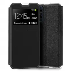 Cool Flip Cover Funda Negra para OPPO A17