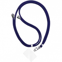 Cordón para móvil - Belyo Universal, Ajustable, 90 cm, Azul