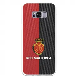 Funda Para Samsung Galaxy S8 Plus Del Mallorca Rcd Mallorca Diagonales Transparente - Licencia Oficial Rcd Mallorca