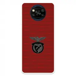 Funda Para Xiaomi Poco X3 Del Escudo Fondo Granate - Licencia Oficial Benfica