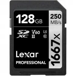 Lexar Professional 1667x SDXC 128GB UHS-II Clase 10 U3 V60