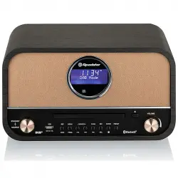 Roadstar HRA1782ND+BK Microcadena Vintage CD/Bluetooth/AUX/USB Negro