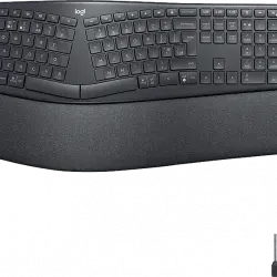 Teclado inalámbrico - Logitech ERGO K860, Bluetooth, RF inalámbrico, Ergonómico, Gris