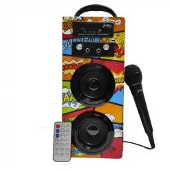 Biwond JoyBox Altavoz Karaoke Bluetooth 10W Comic + Micrófono