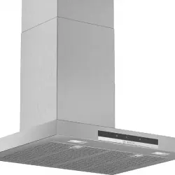 Campana - Bosch DWB67IM50, Decorativa, 720 m³/h, 3 velocidades + intensiva, 60 cm, Clase B, Inox