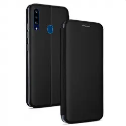 Cool Funda Flip Cover Elegance Negro para Samsung Galaxy A20s