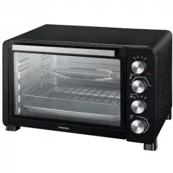 Infiniton Hsm-a45n – Horno Sobremesa, Negro, 45l, 2000w, Convección, Función Asador, Rustidor, Doble Acristalamiento, Luz Interior, Temporizador 60