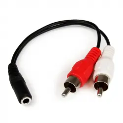 MicroConnect Adaptador 3.5mm Hembra a 2xRCA 0.2m