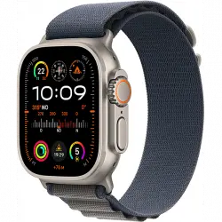 Apple Watch Ultra 2 (2023), GPS + Cellular, 49 mm, Caja de titanio, Gesto doble toque, Correa Alpine Loop en Talla M color Azul