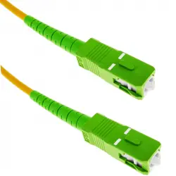 BeMatik Cable de Fibra Óptica SC/APC a SC/APC Monomodo SMF SX OS2 Simplex 9/125 30m
