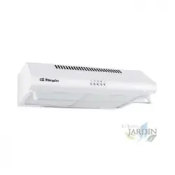 Campana Standard Blanca Orbegozo. 2 Motores De 60 W. 3 Niveles De Potencia. Clase Energética C. Ancho: 60 Cm