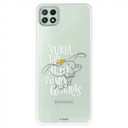 Funda Oficial de Disney Dumbo Vuela Tan Alto Dumbo para Samsung Galaxy A22 5G