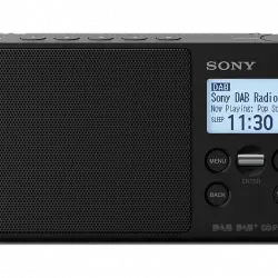 Radio portátil - Sony XDR-S41DB, FM/DAB, Pantalla LCD, Despertador, Negro