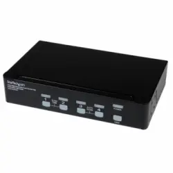 Startech.com Conmutador Kvm 4 Puertos Dvi Doble Enlace Usb Alta Resol. C/ Audio