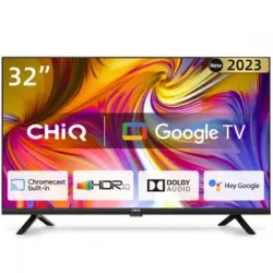 Tv Led Google 32" Chiq H7g, Marco Ultra Fino, Hdr, Wifi Dual Band, Hdmi Arc