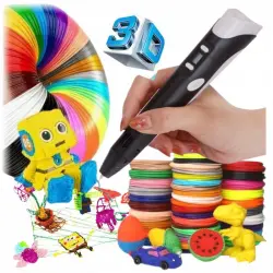 Arzopa Bolígrafo Inteligente 3D 36m x12 Colores Negro