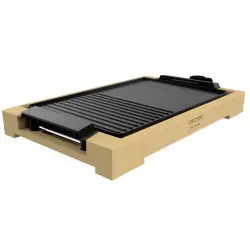 Cecotec Tasty&Grill 2000 Bamboo Black Plancha de Asar Eléctrica 2000W