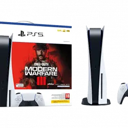 Consola - Sony PlayStation 5 Standard, 825 GB, 4K, 1 mando, Chasis C + Call Of Duty: Modern Warfare 3 (código de descarga)