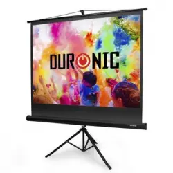 Duronic Tps60 /43 Pantalla De Proyección Con Trípode - Pantalla Para Proyector Fija Full 4k Hd Y 3d, 60 4:3 (122 Cm X 91 Cm)